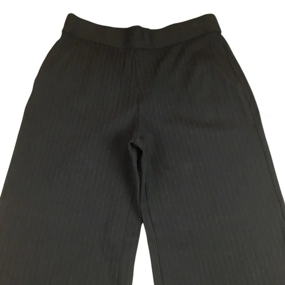 NWOT SPANX Navy Pinstripe High Rise Wide Leg Dress Pant